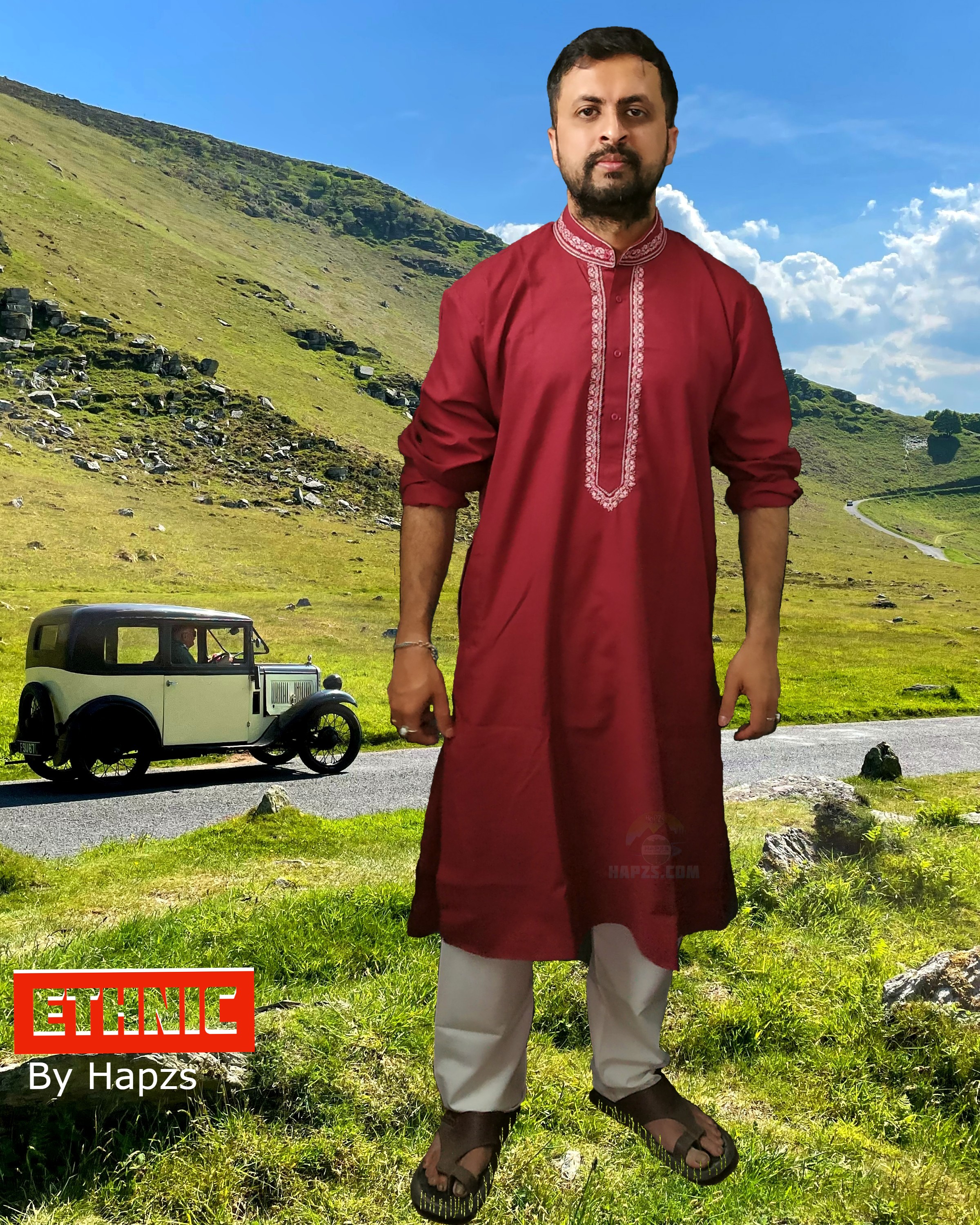 Kurta Pyjama_EthnicMaroon