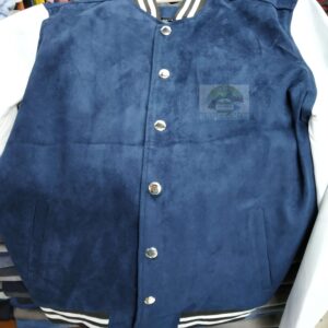 Varsity Jacket or Letterman Jacket – Suede – Blue