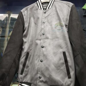 Varsity Jacket or Letterman Jacket – Suede – Grey Black Sl