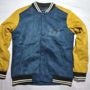 Varsity Jacket or Letterman Jacket – Suede – Blue_Yellowsleeve