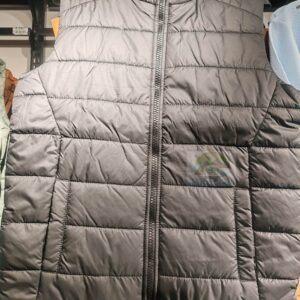 Ultra Light Down Puffer Quilted Jacket half – Black