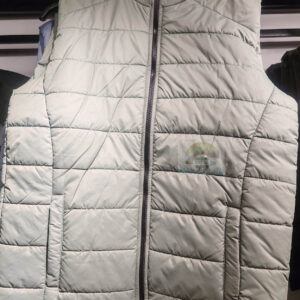 Ultra Light Down Puffer Quilted Jacket half – Grey